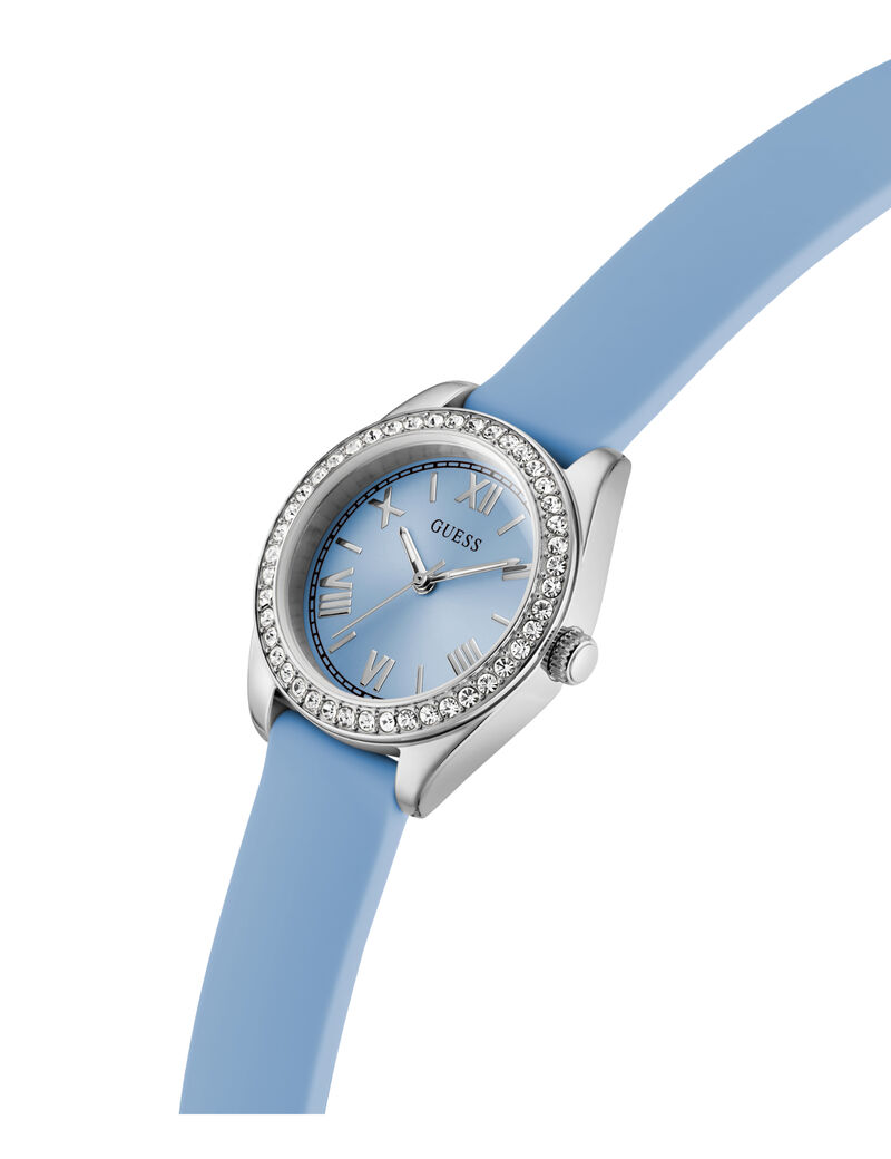 guess ladies color round analog watch