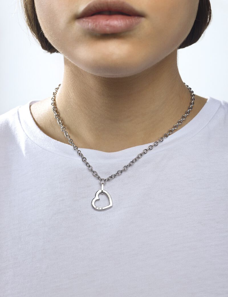 Hearted Chain Heart Necklace
