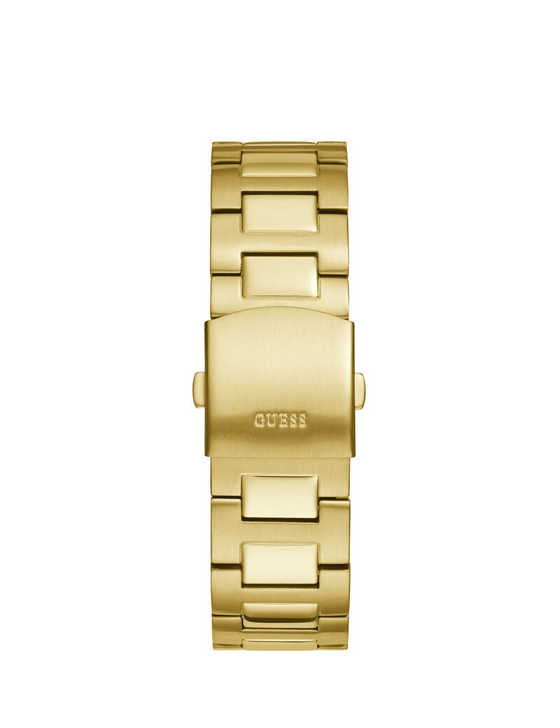 guess gold analog watch