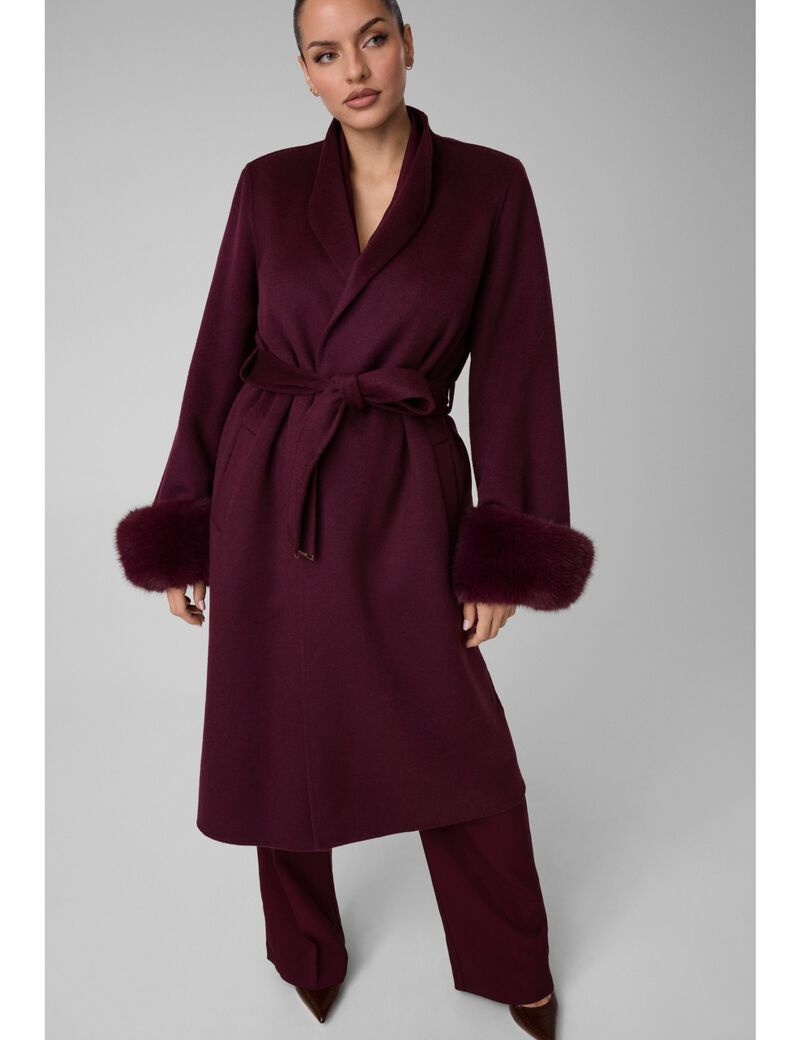 جيس marciano wool blend coat