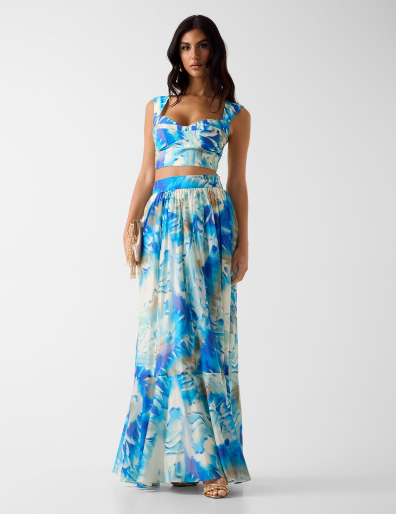 KAT PRINTED MAXI SKIRT