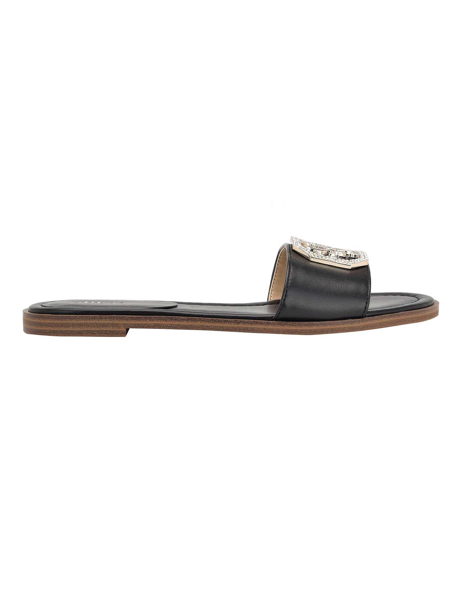 Guess black 2025 flat sandals