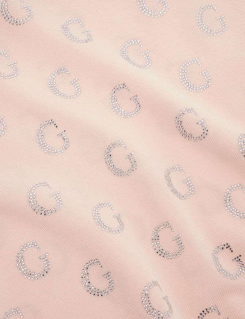 سترة قصيرة بشعار أحجار الراين