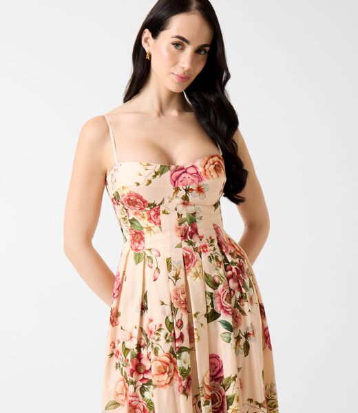 Floral print maxi dress