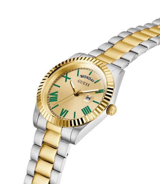 Mens 2-Tone Day/Date Watch