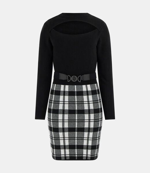 Wool-blend mini dress