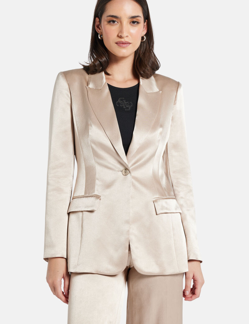 سترة مارسيانو ذات صف واحد من الأزرار