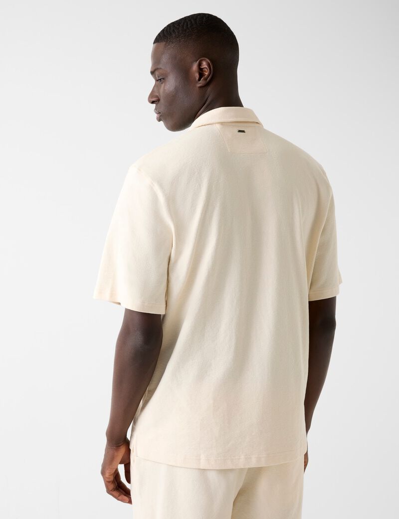 guess knitted bowling shirt