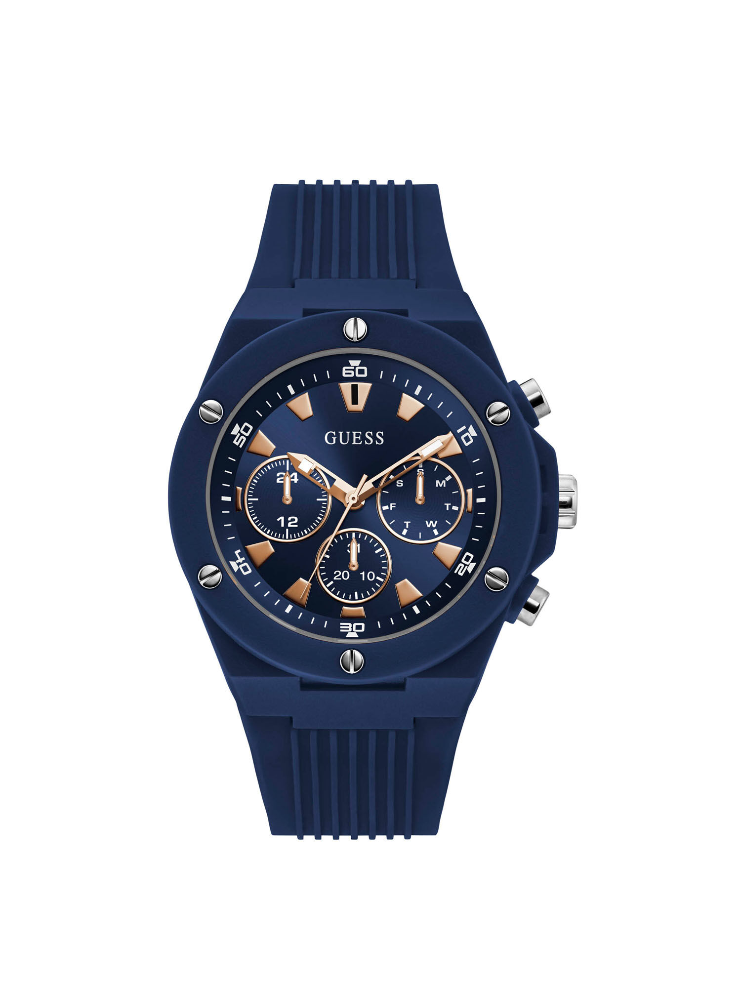 Shop GUESS Online Navy Blue Multifuction Watch