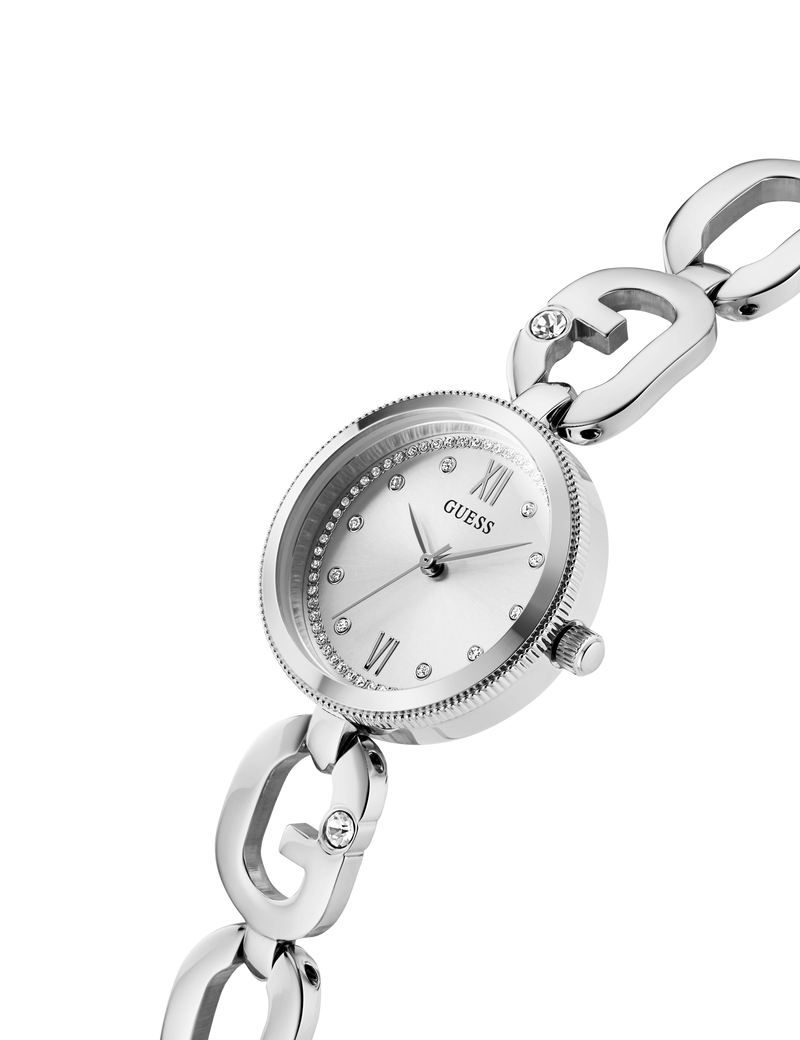 Ladies Silver Tone Analog Watch