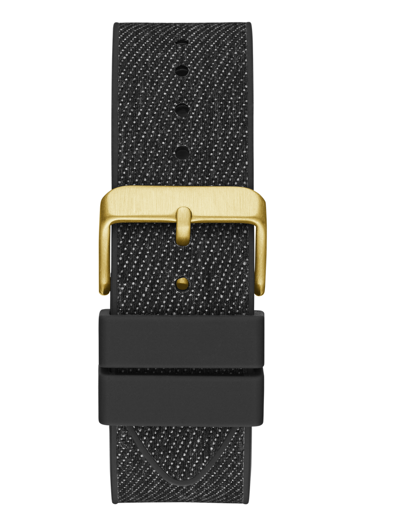 جيس mens black gold tone multi function watch