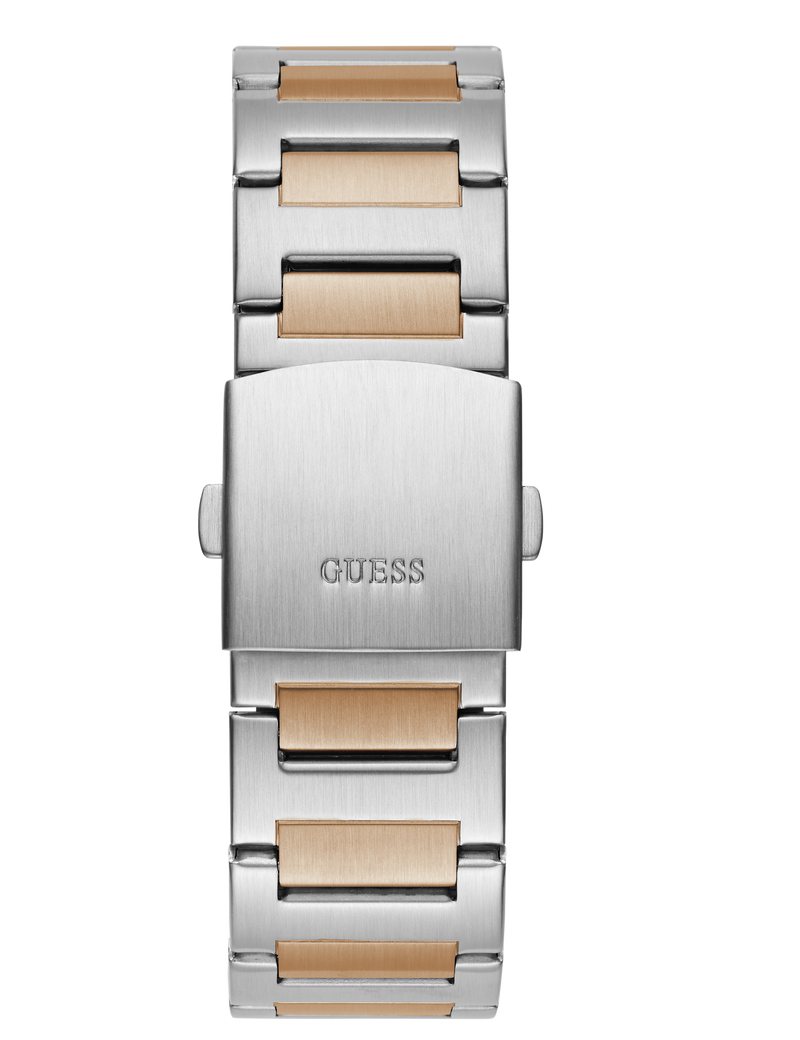 Mens 2-Tone Silver Tone Multi-function Watch