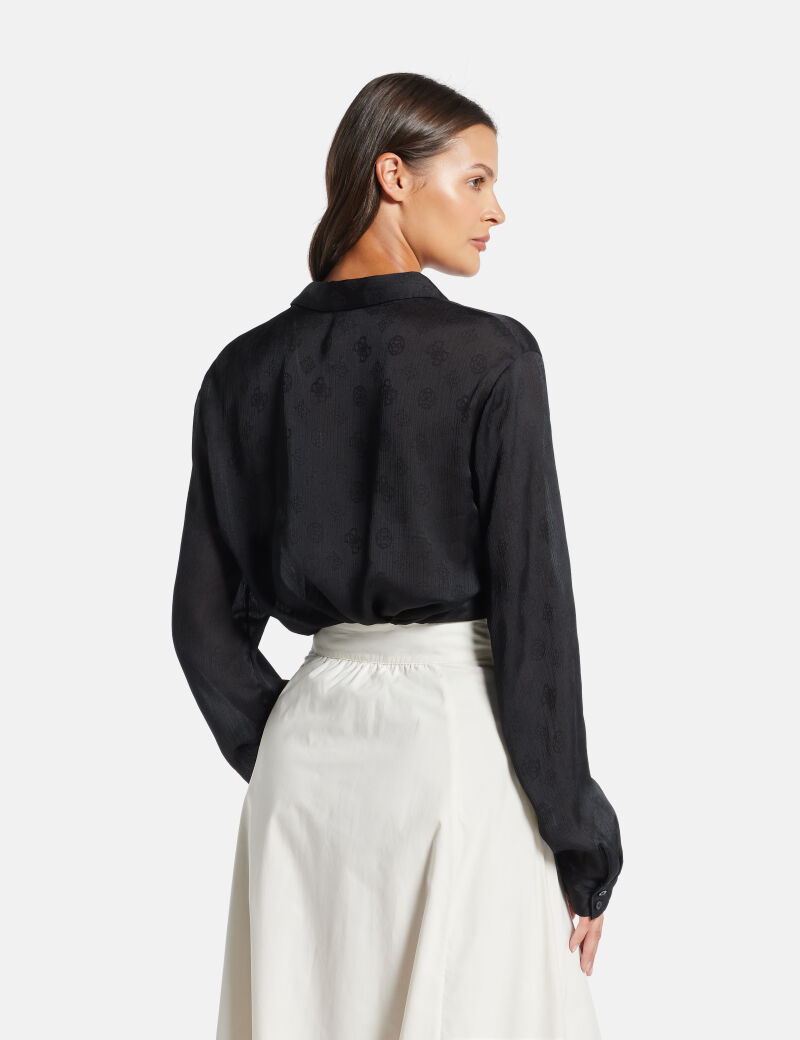 قميص بشعار 4G وزهرة الفاوانيا