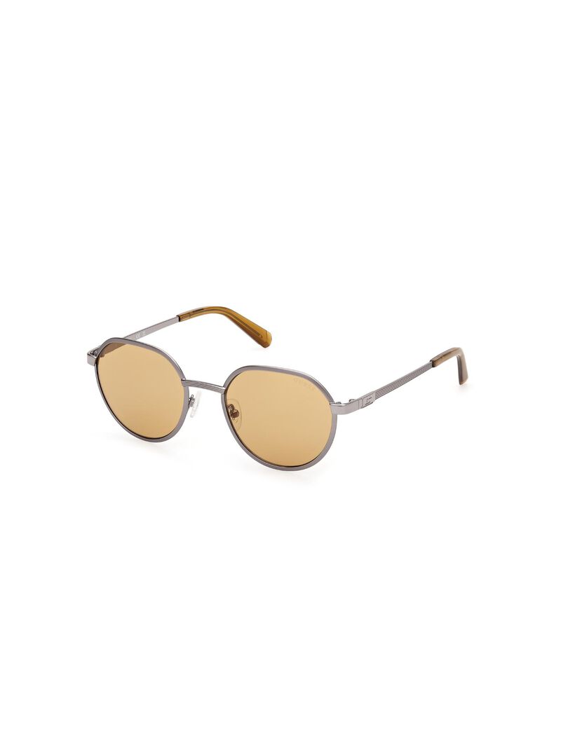 Round brown sunglasses