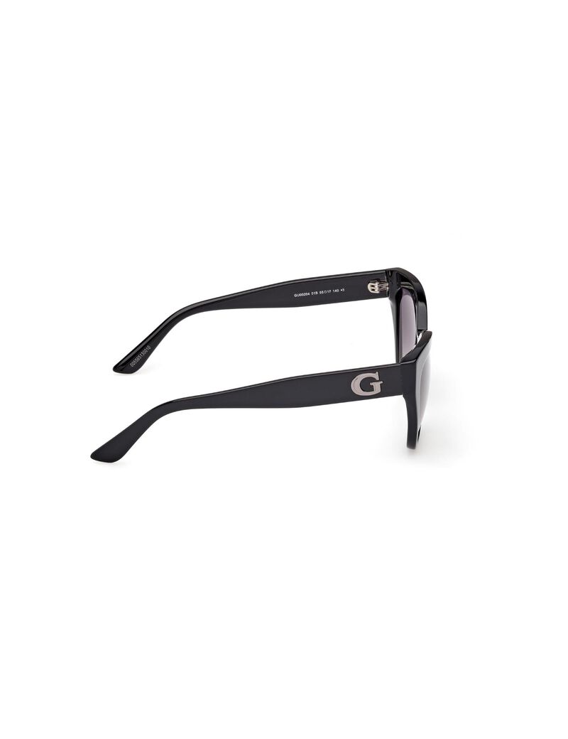 Square black gradient smoke sunglasses