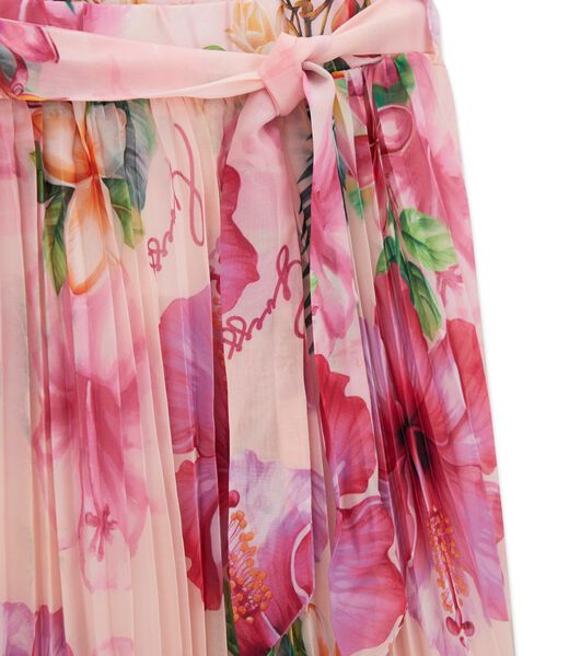 guess chiffon pleated wrap skirt