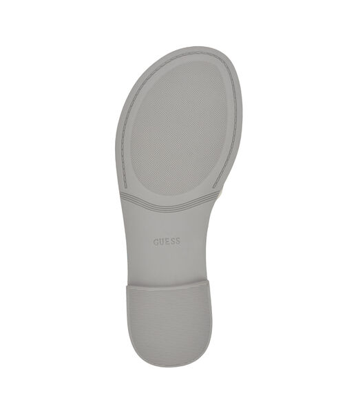 Elyho Jellie Logo Cutout Flat Sandals