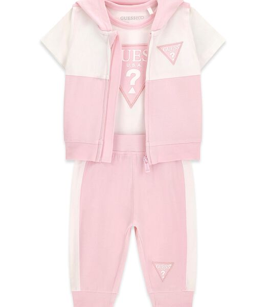 SET HOODED VEST+SS BODY+PANTS