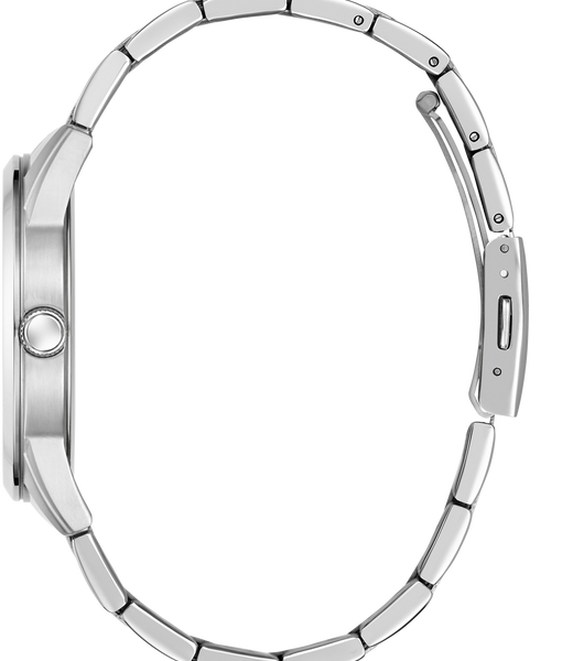 Mens Silver Tone Analog Watch