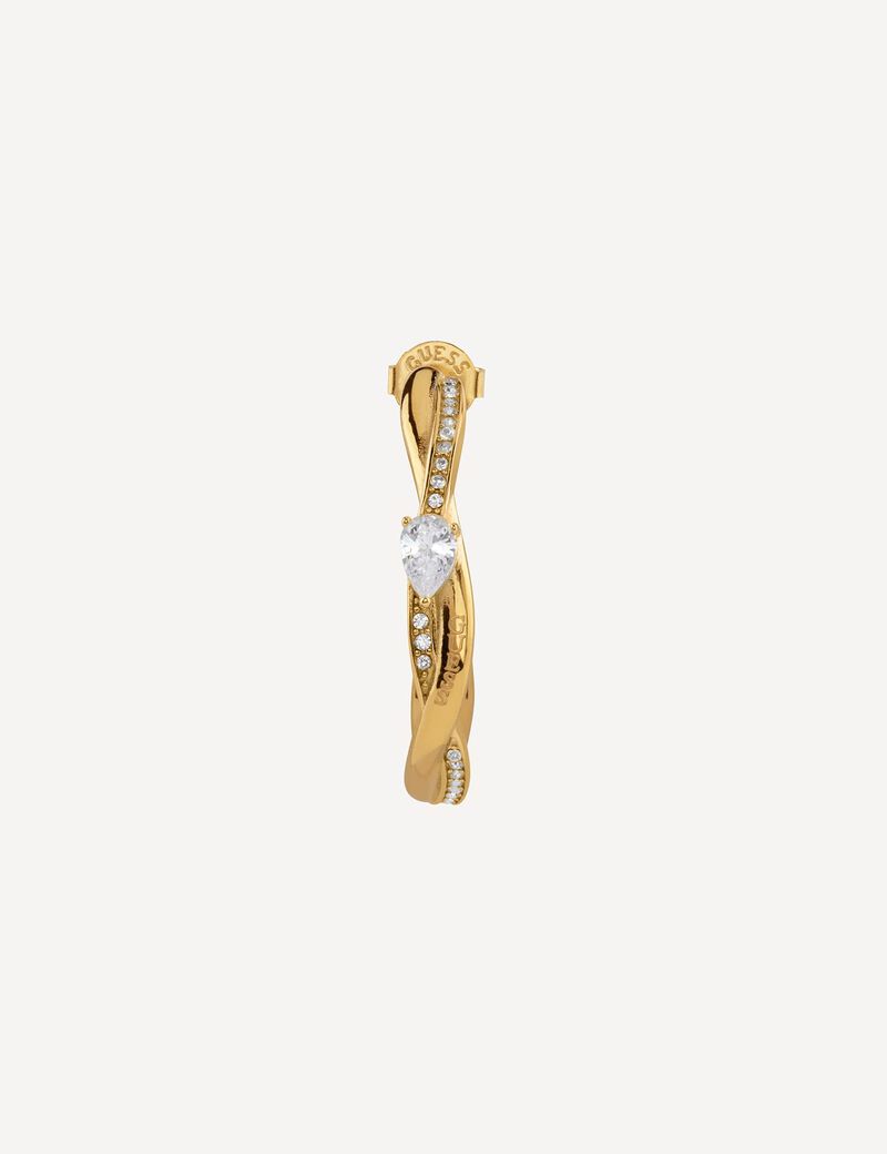 guess 33mm multi twist hoops