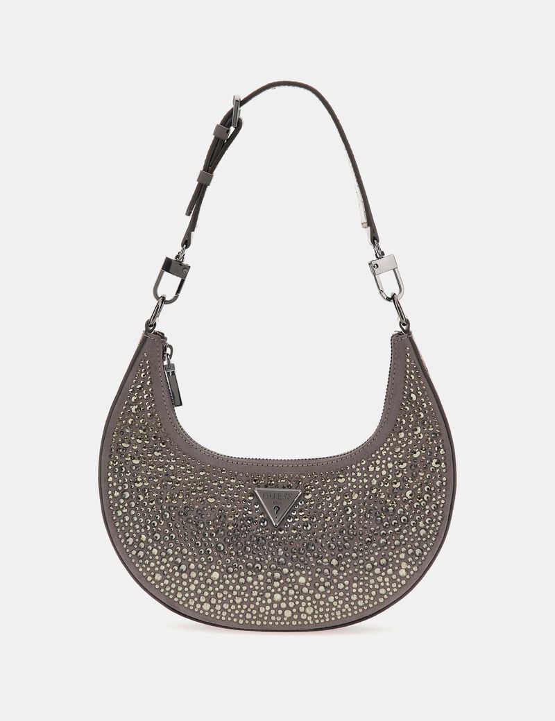 حقيبة كتف لوا مرصعة بأحجار الراين