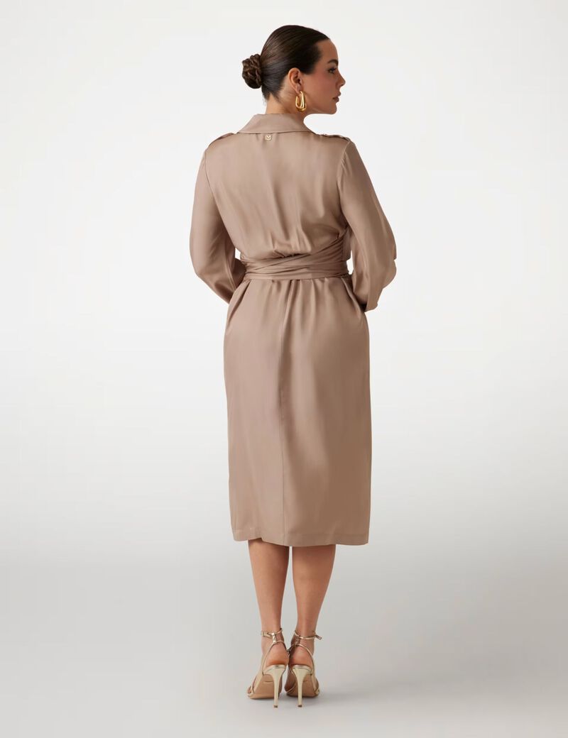 Marciano wrap midi dress