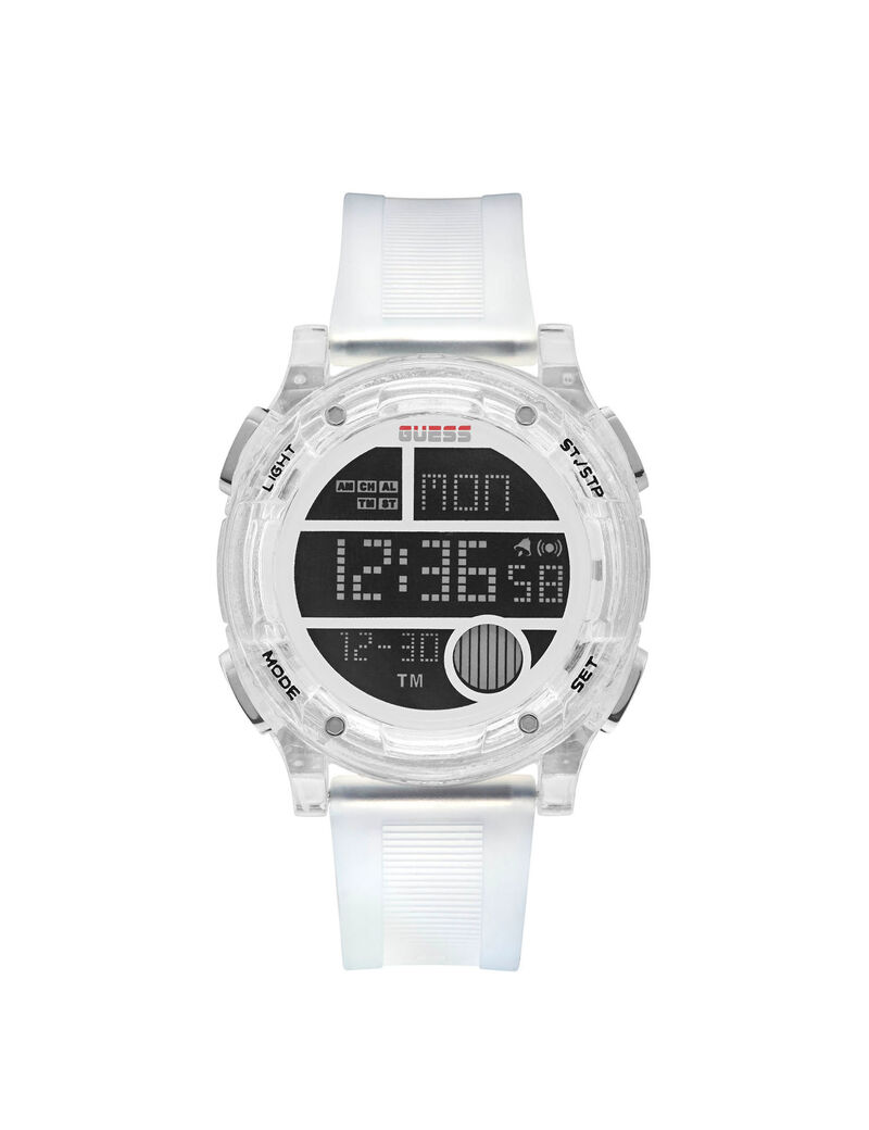 White Digital Watch