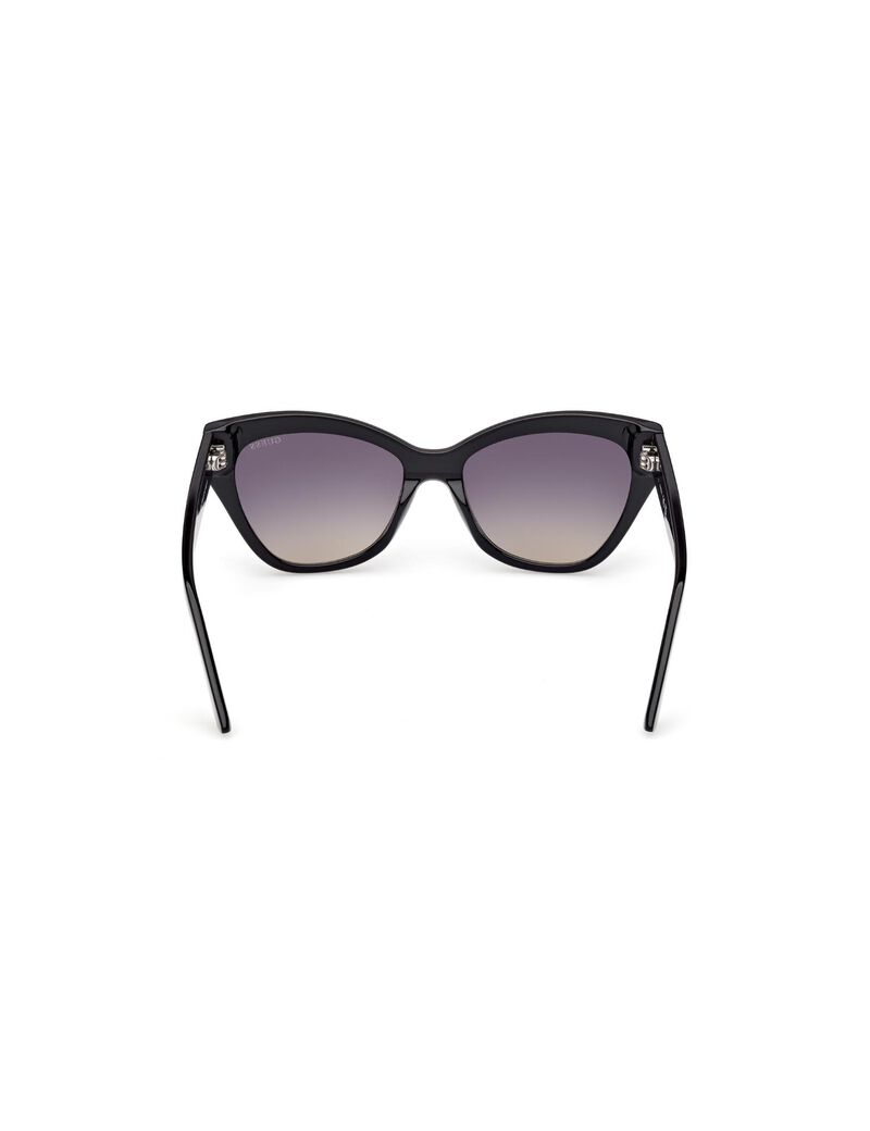 Square black gradient smoke sunglasses