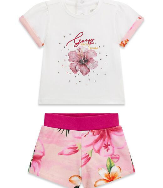 SET SS T-SHIRT+ACTIVE SHORTS