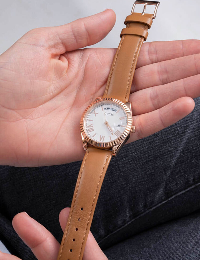 Rose Gold And White Watch