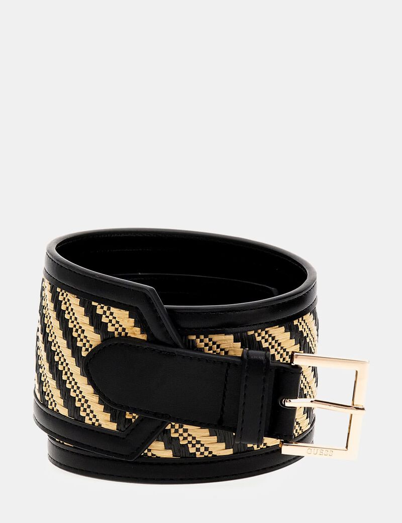 Simona raffia belt