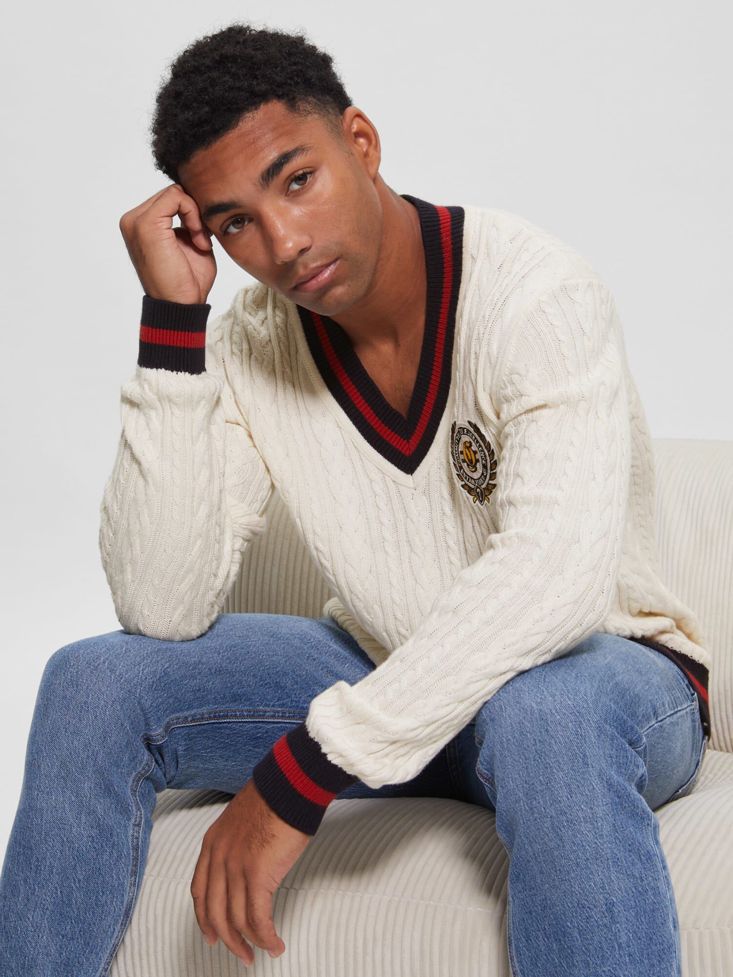 Guess knit sweater store