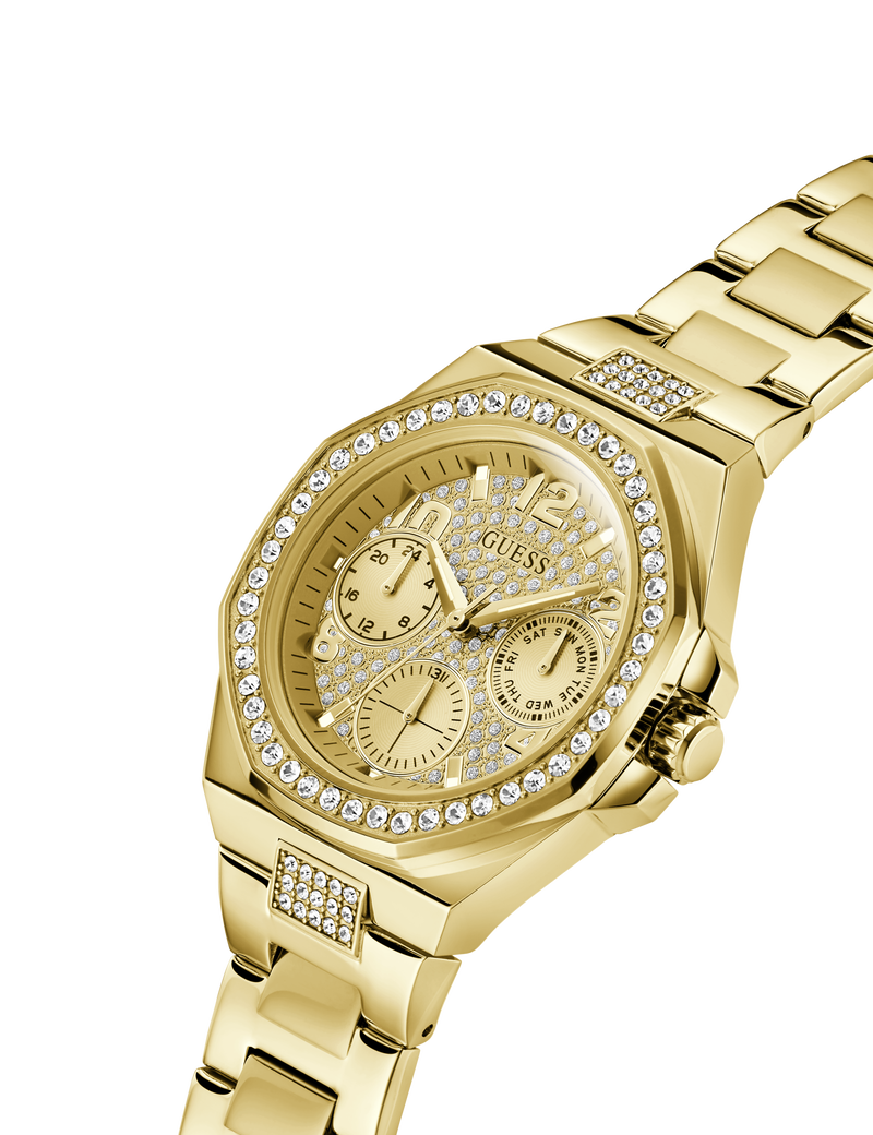 Ladies Gold Tone Multi-function Watch
