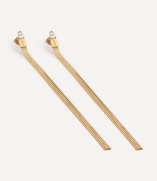 130Mm Mini Crystal Fringes Ear