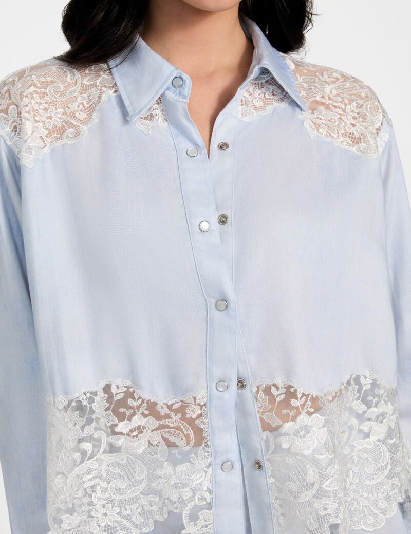 قميص جينز من الليوسيل