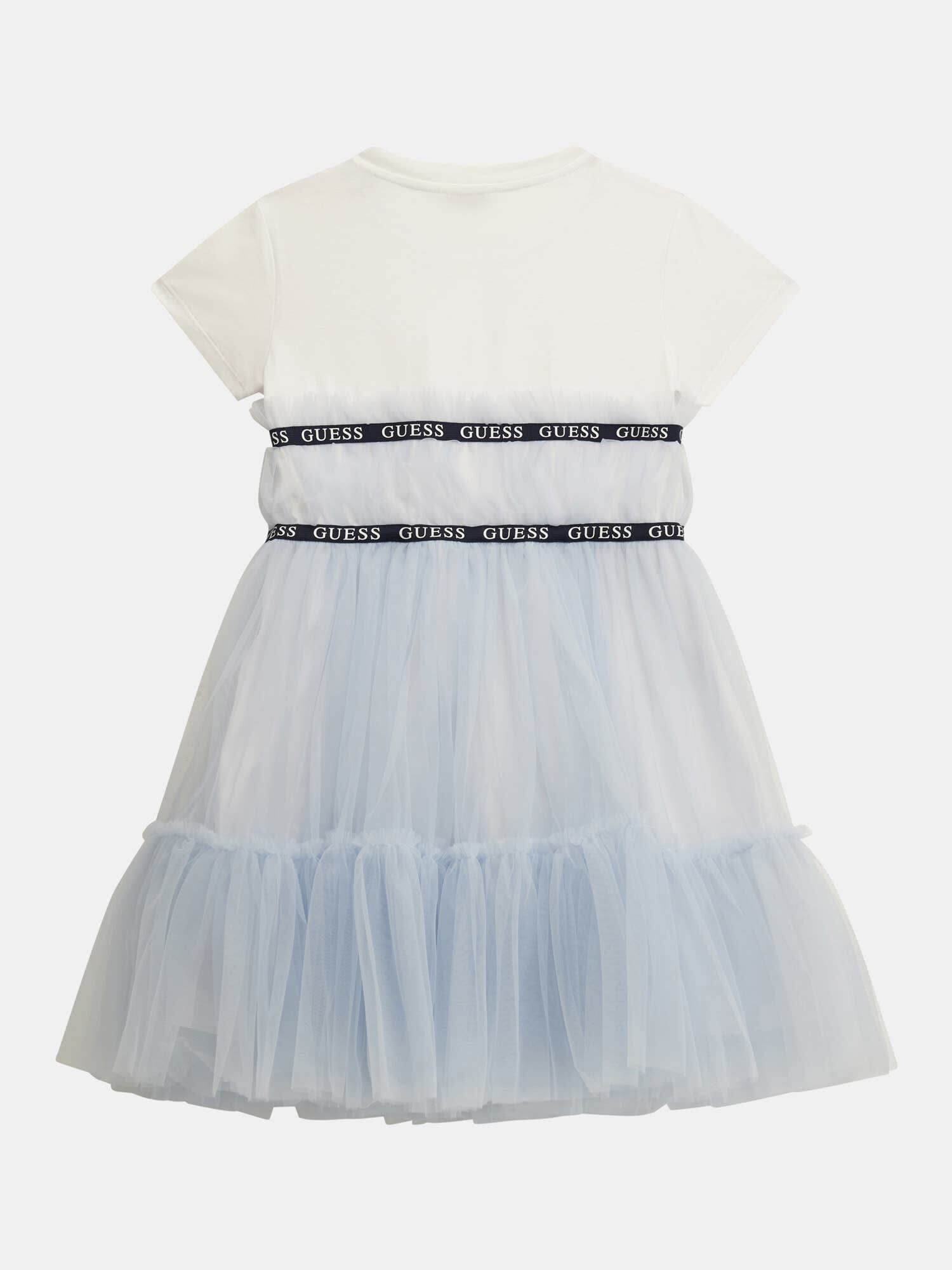 Shop GUESS Online Mesh fit and flare dress