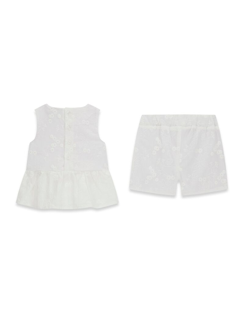 guess set muslin sl top shorts