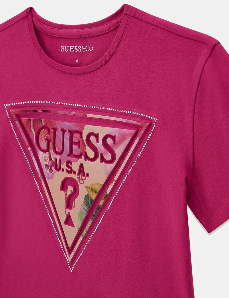 guess high low ss t shirt