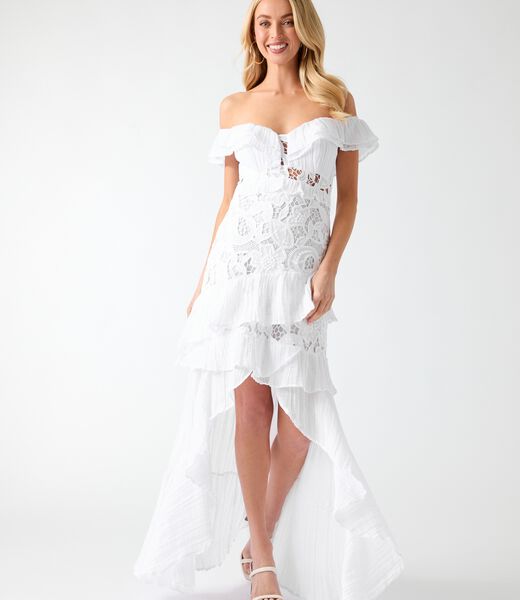 Off shoulder lace dress