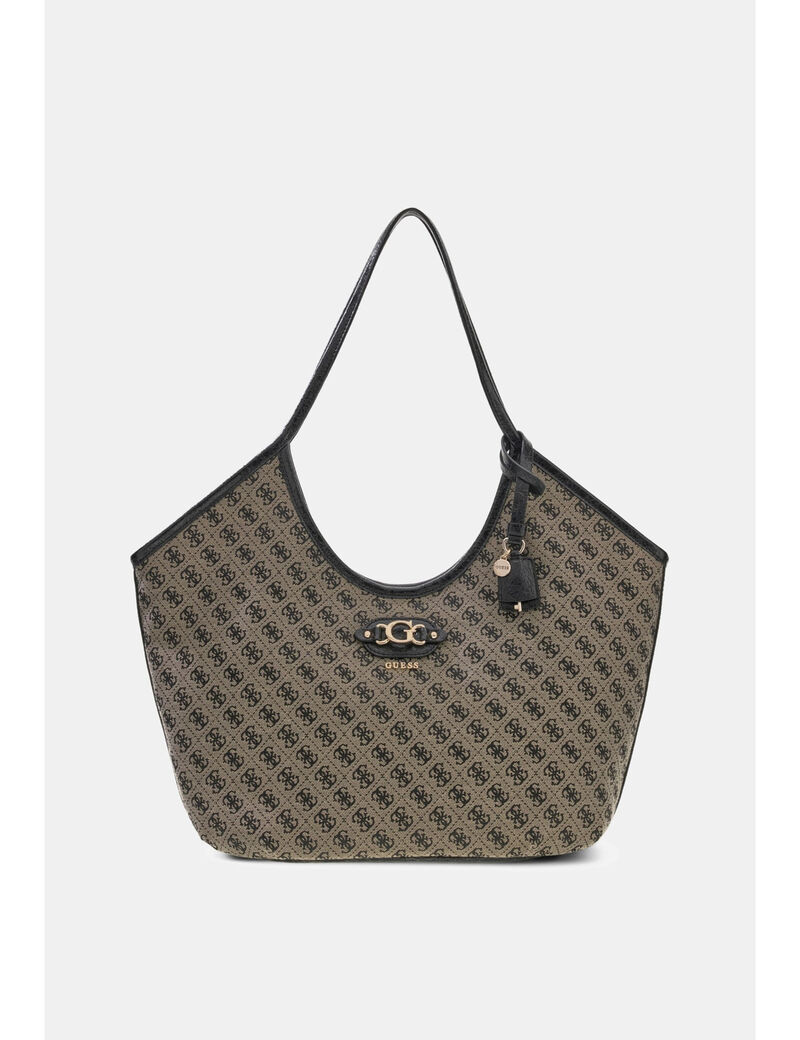 guess samantha logo tote bag