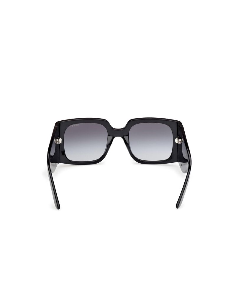 Square black gradient smoke sunglasses