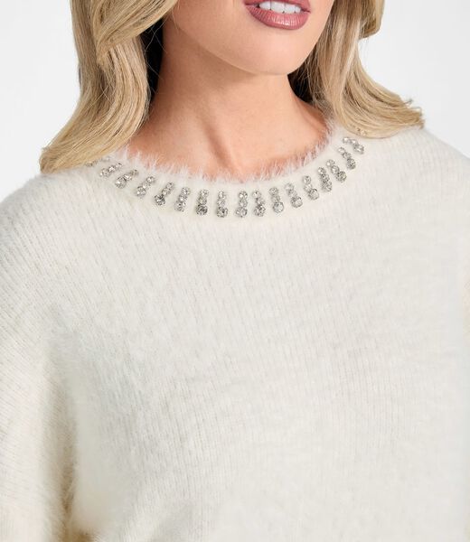 Fuzzy knit sweater