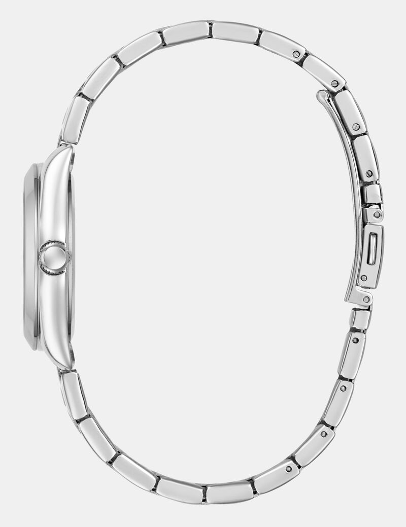 Ladies Silver Tone Date Watch