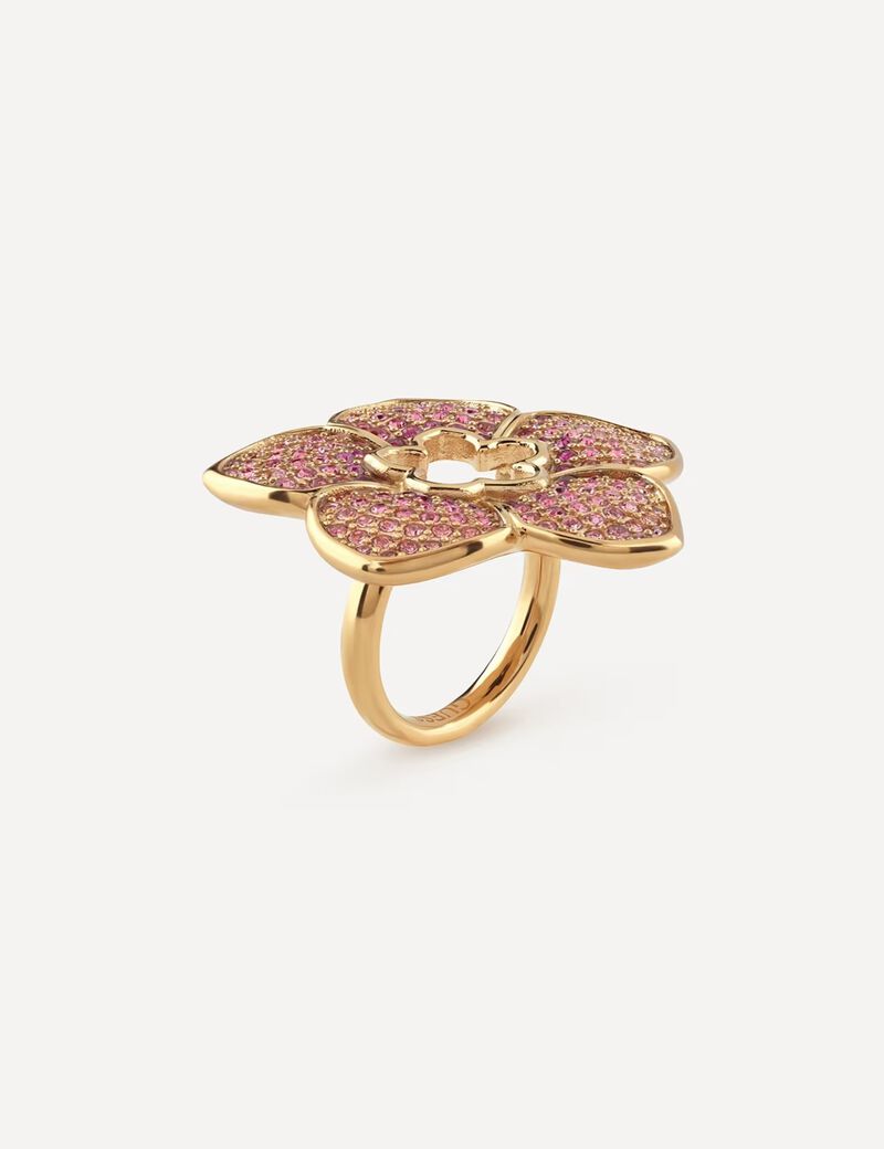 35Mm Pave Flower Maxi Ring