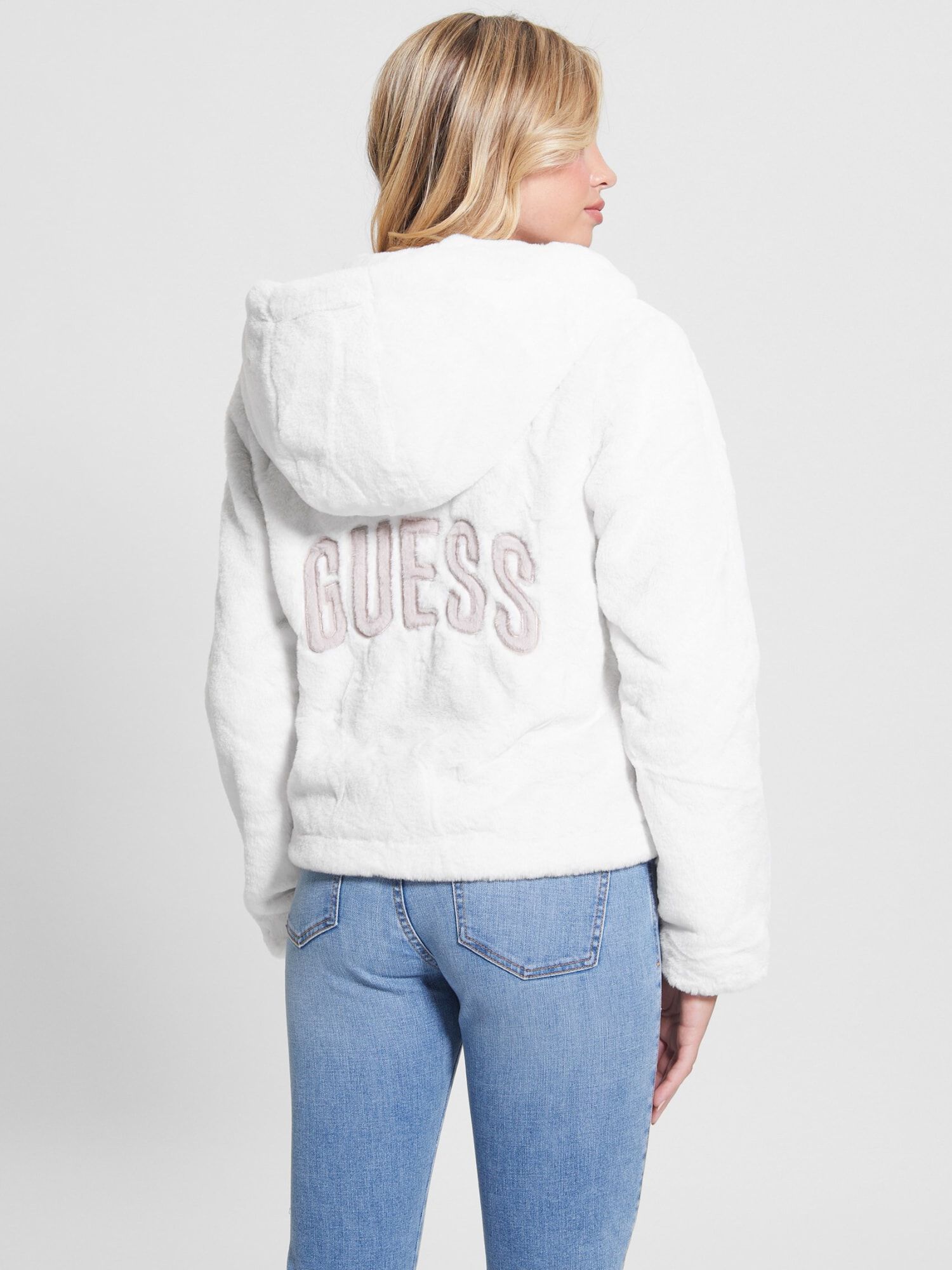 Guess fur jacket online