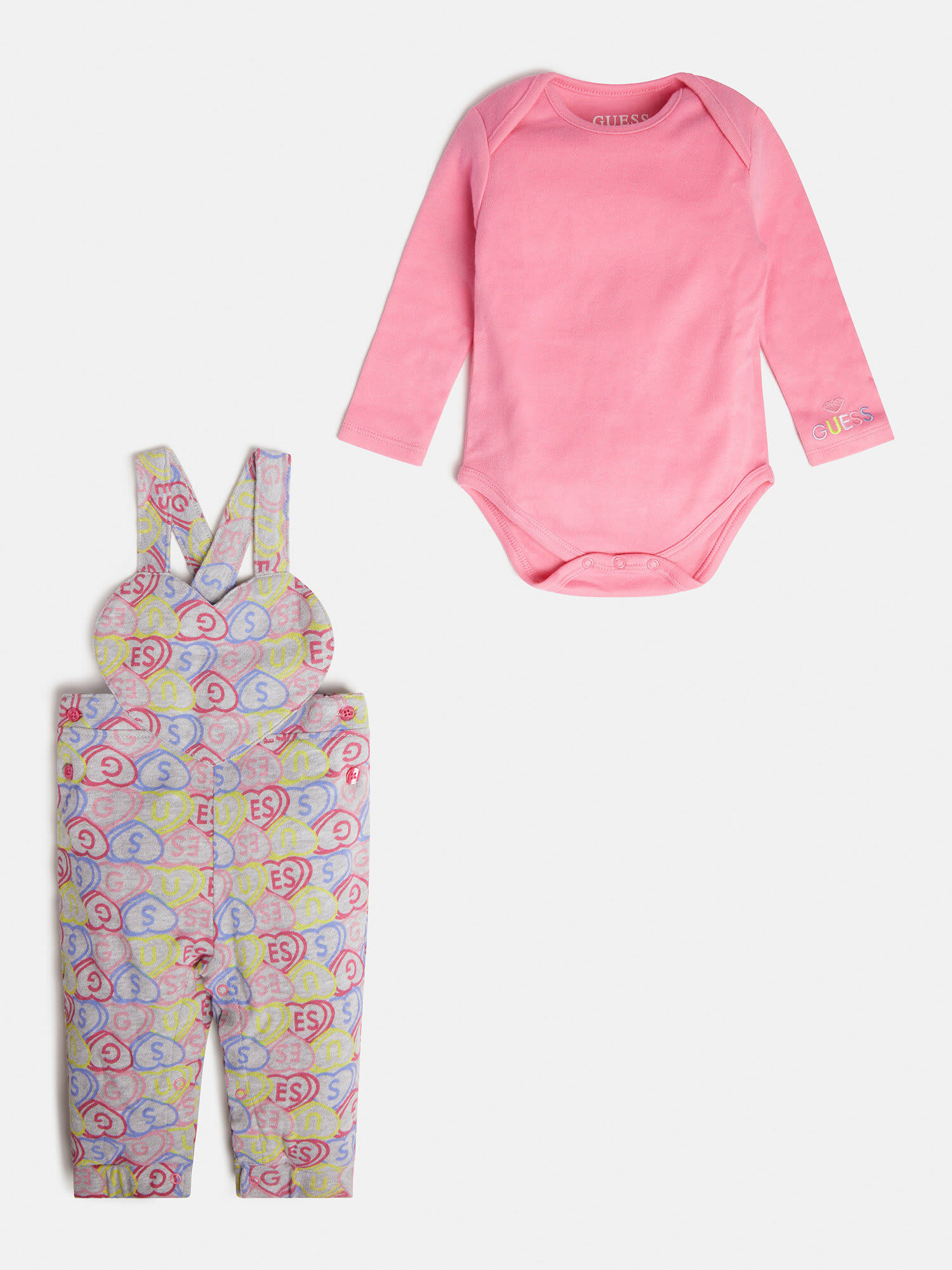 Shop GUESS Online All Over Print Body Salopette Set
