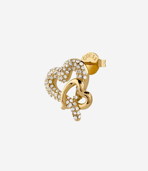 16mm pave hearts studs