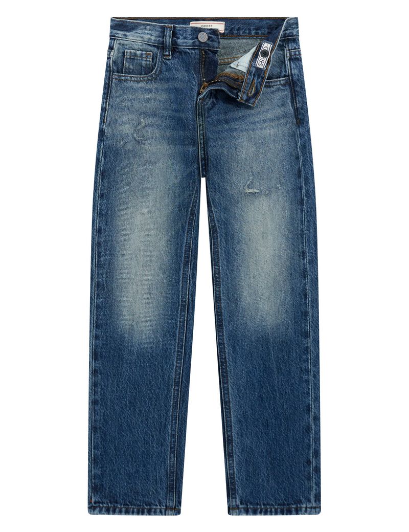 REGULAR FIT RIGID DENIM PANTS