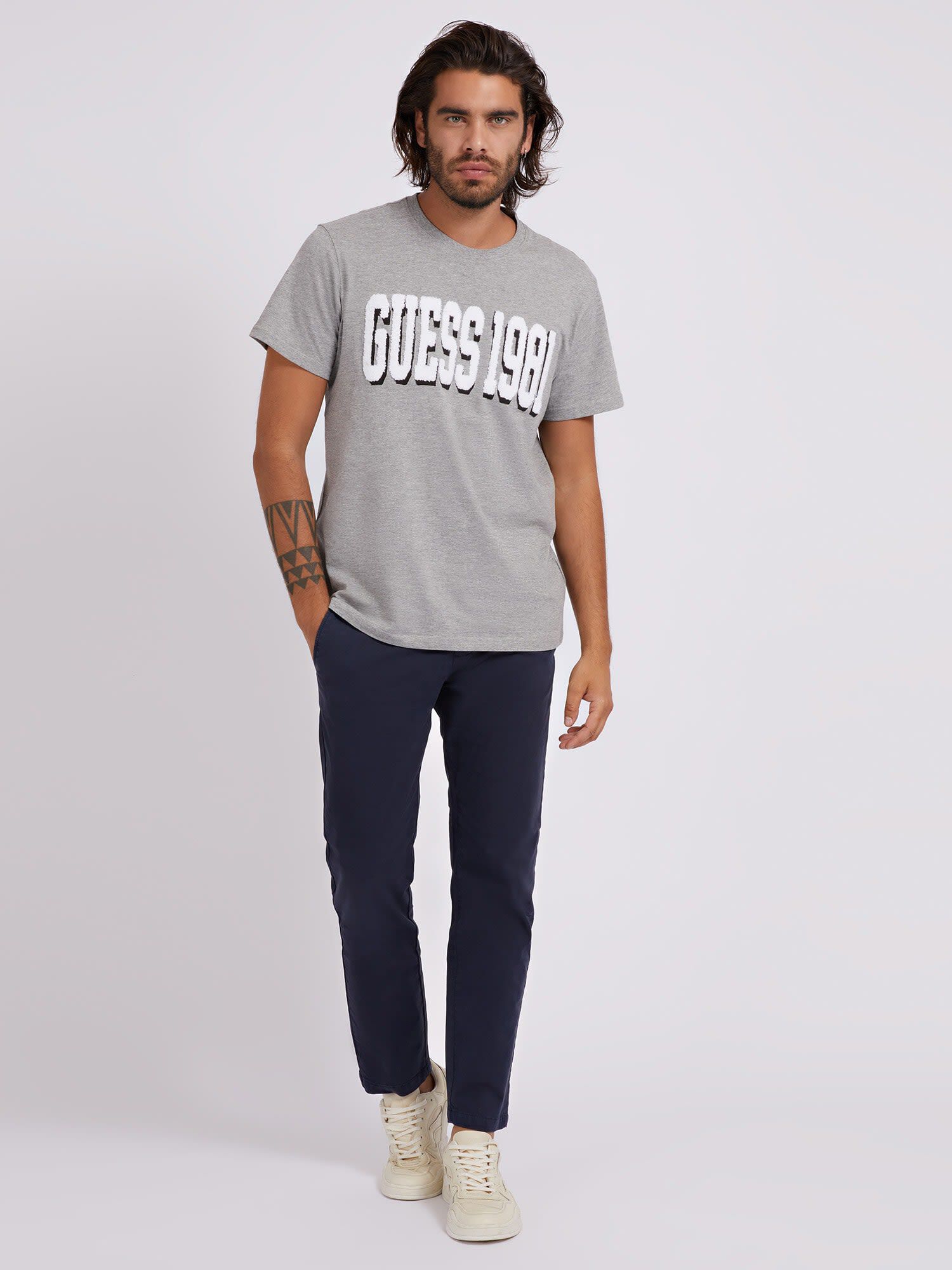 Shop GUESS Online Patch Logo T Shirt