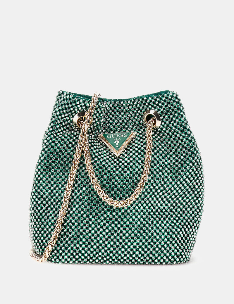Zalina rhinestone mini bucket bag